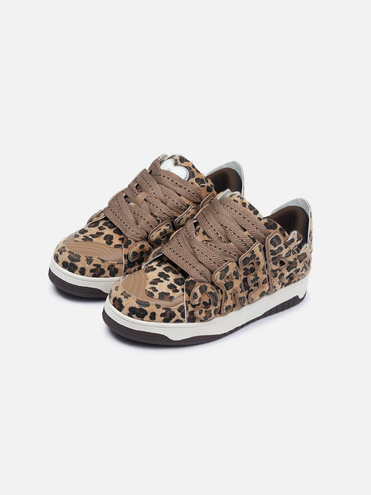 Top Streetwear Brand AelfricEden, Street fashion clothes shopping online, free shipping worldwide! Cute Chunky Shoes, Nike Winter Jackets, Print Size Guide, Y2k Leopard Print, Cheetah Shoes, Cheetah Print Shoes, Cute Shoes For Women, Staple Shoes, 90s Y2k Fashion