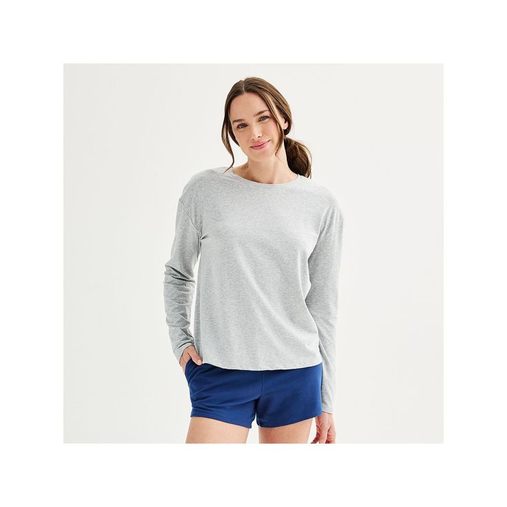 It's time for a loungewear wardrobe refresh with this relaxed fit Women's Sonoma Goods For Life® Long Sleeve Sleep Tee. Click on this INTIMATES & SLEEPWEAR GUIDE to find the perfect fit and more! It's time for a loungewear wardrobe refresh with this relaxed fit Women's Sonoma Goods For Life® Long Sleeve Sleep Tee. Click on this INTIMATES & SLEEPWEAR GUIDE to find the perfect fit and more! FEATURES Crewneck Drop-shoulder long sleeves Straight hemlineFIT & SIZING 24 1/4-in. length from shoulder to