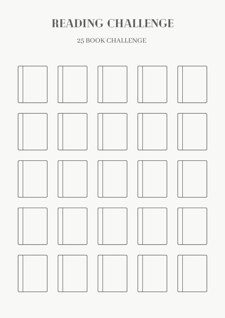 the reading challenge is shown with squares and rectangles in each square, as well as