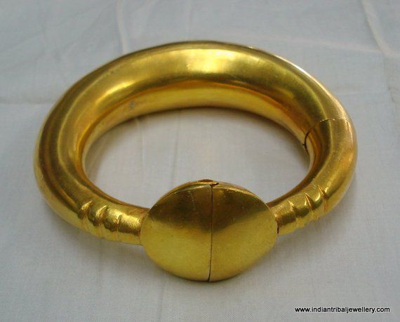 vintage antique gold vermeil gold gilded silver bracelet bangle old tribal india Temple Jewelry Style Ceremonial Bangle, Antique Yellow Gold Jewelry For Puja, Traditional Antique Gold Bangle Jewelry, Traditional Antique Gold Bangle, Traditional Hallmarked Bronze Jewelry, Temple Jewelry Style Gold Bracelet For Ceremonial Festivals, Temple Jewelry Gold Bracelet For Ceremonial Festivals, Temple Style Gold Bracelet For Ceremonial Festivals, Ceremonial Temple Style Gold Bracelet For Festivals