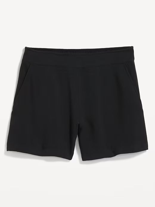 High-Waisted Playa Shorts -- 4-inch inseam | Old Navy Comfort Stretch Bottoms With Built-in Shorts, Workout Shorts With 5-inch Inseam And Pockets, Workout Shorts With Pockets And 5-inch Inseam, Black Shorts With 5-inch Inseam And Relaxed Fit, Black Relaxed Fit Shorts With 5-inch Inseam, Versatile Athletic Shorts With Pockets, Comfort Stretch Bottoms With Elastic Waistband In Short Style, Comfort Stretch Bottoms With Elastic Waistband And Short Shape, Stretch Mid-rise Shorts With Elastic Waistband