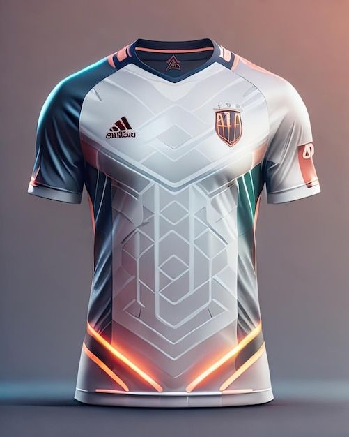 the front and back of a soccer jersey designed by adidas for an upcoming game