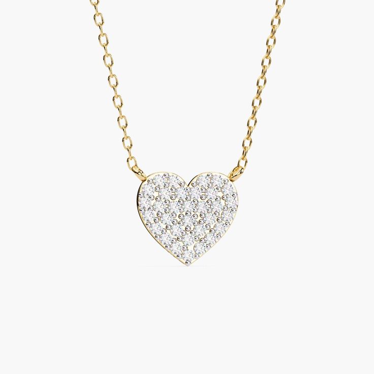 Celebrate love with our 0.20 Ct Lab Grown Diamond Heart Pendant Necklace. Set in 14k gold available in white, yellow, or rose gold, this elegant pendant features a sparkling heart-shaped diamond, making it a perfect anniversary or Christmas gift for your girlfriend. It combines timeless romance with sustainable luxury. FEATURES * Gold Kt: 14K * Diamond Type: Lab Grown Diamond * Total CTW: 0.20 Ct * Total Number of Stones: 32 pc * Center Diamond Cut: Round Cut * Diamond Color: VS or better * Diam White Brilliant Cut Necklace For Valentine's Day, White Necklace With Brilliant Cut For Valentine's Day, Valentine's Day White Diamond Heart Pendant Necklace, Valentine's Day Gift Diamond Necklace, White Diamond Necklace For Valentine's Day Gift, White Heart-shaped Diamond Necklace As Gift, White Heart-shaped Diamond Necklace Gift, Dainty Diamond Necklace Gift For Valentine's Day, White 14k Gold Heart Cut Necklace