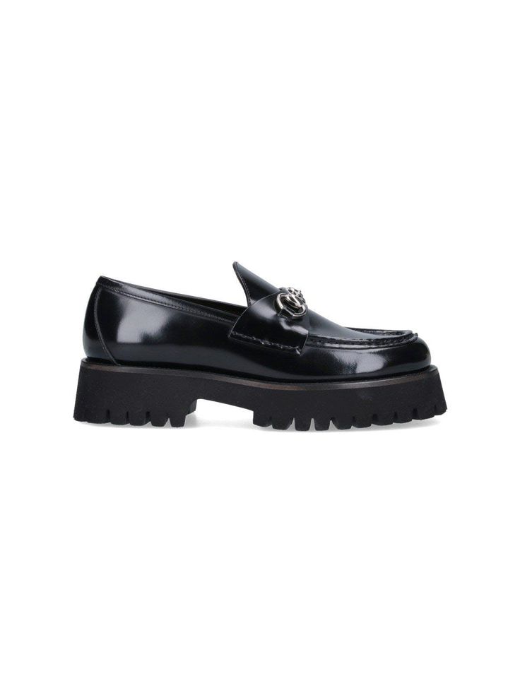 Gucci Leather Women Horsebit Loafers Gucci Calf Leather Loafers For Office, Gucci Calf Leather Office Loafers, Chic Gucci Loafers For Business, Modern Gucci Loafers For Office, Designer Calf Leather Platform Loafers For Formal Events, Gucci Modern Black Loafers, Gucci Black Loafers For Work, Gucci Calf Leather Loafers With Round Toe, Designer Calf Leather Platform Loafers For Business