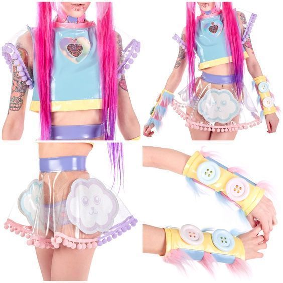 Kawaii Clothes Pastel, Clothes Pastel, Uchuu Kei, Alien Clothes, Clothes Kawaii, Pastel Fashion, Japanese Street Fashion, The Walk, J Fashion