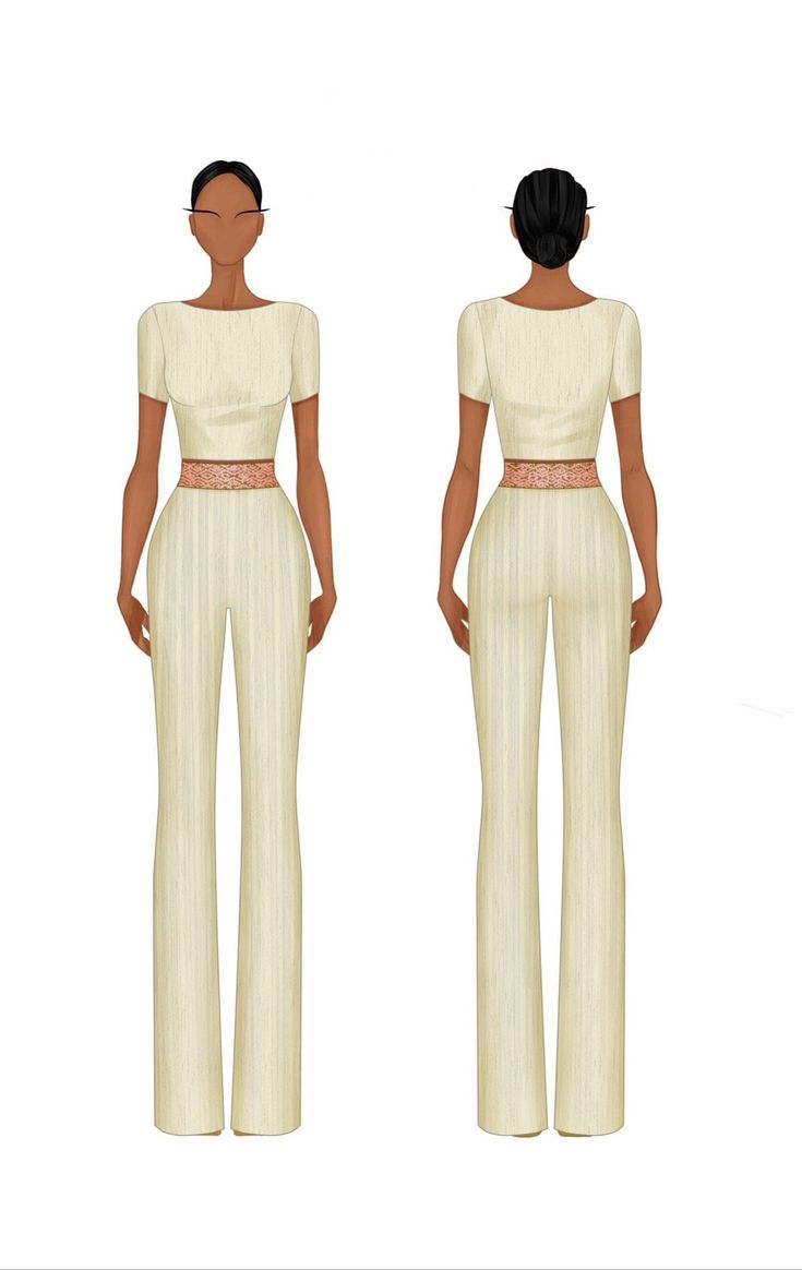 New Style Ethiopian Traditional dress -SAWA ሳዋ | Eritrean Zuria dress | Ethiopian Kemis dress top & high-waisted trousers.  Authentic, handwoven cotton from traditional looms creates a timeless piece, meticulously tailored to exude a graceful and feminine allure. These Habesha zuria kemis inspired high-waisted trousers paired with a fitted top, is a stunning ensemble that embodies elegance and cultural heritage.  - A harmonious blend of Cream, Pink & Gold hues - Hidden side zips on both garments Elegant Cropped Two-piece Set, Elegant Fitted Two-piece Bottoms Set, Fitted Evening Sets With Short Sleeves, Formal Fitted Two-piece Pant Set, Elegant Fitted Short Sleeve Set, Fitted Two-piece Cropped Set, White Fitted Two-piece Pants, Fitted White Two-piece Pants, Chic Fitted Sets With Short Sleeves