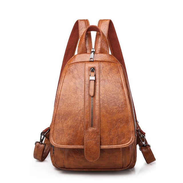 Brand Name: CyflymderPlace Of Origin: HE BEI ProvinceOrigin: CN(Origin)Main Material: PUCapacity: Below 20 LitreItem Type: BackpacksStyle: Preppy StyleClosure Type: zipperTechnics: EmbossingExterior: Silt PocketRain Cover: NoGender: UnisexCarrying System: Arcuate Shoulder StrapLining Material: PolyesterPattern Type: SolidBackpacks Type: SoftbackInterior: Interior Slot PocketInterior: Cell Phone PocketInterior: Interior Zipper PocketInterior: Interior CompartmentInterior: Computer InterlayerHandl Trendy Brown Chest Bag Backpack, Brown Chest Bag With Large Capacity In Backpack Shape, Trendy Brown Backpack With Zipper Pocket, Brown Satchel Chest Bag For School, Brown Shoulder Bag With Zipper For Back To School, Brown School Bag With Zipper Closure, Brown Bags With Zipper Closure For Back To School, School Bag With Zipper In Brown, Brown Backpack With Zipper Pocket For Back To School