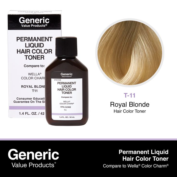 T11 Royal Blonde Permanent Liquid Hair Color Toner Compare to Wella® ColorCharm® Generic Value Products T11 Royal Blonde Permanent Liquid Hair Color Toner Compare to Wella® ColorCharm® | Blonde | Sally Beauty Wella Toner, Beige Blonde Hair, Purple Conditioner, Wella Color Charm, White Hair Color, Liquid Hair, Pale Blonde, Gold Blonde, Wella Color