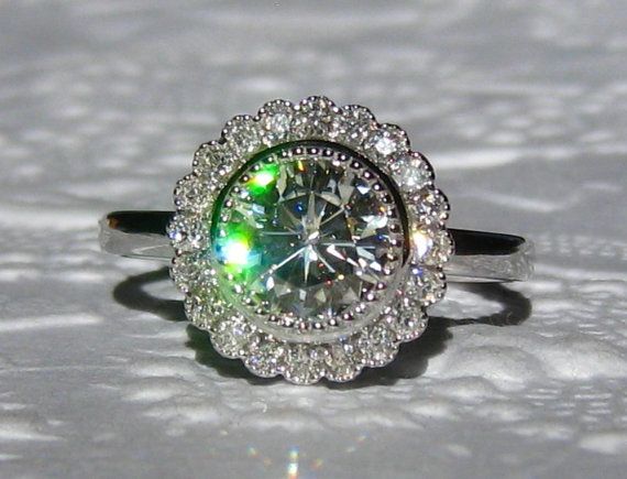 Daisy Engagement Ring, Engagement Ring Moissanite, Daisy Ring, Ring Moissanite, I Love Jewelry, Halo Diamond Engagement Ring, Heart With Arrow, Unique Gemstones, Bezel Diamond