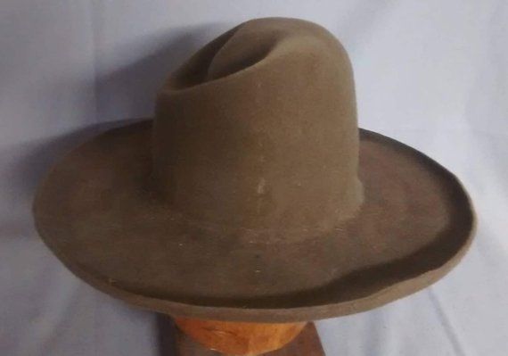 Mule-y Hat, Unique, Old Style Cowboy Hat, Western,  Fur Felt, Historic, Cowboy Hat, traditional, Lil Fitted Brimmed Rustic Fedora, Rustic Fitted Fedora With Flat Brim, Rustic Fitted Felt Hat With Curved Brim, Rustic Brimmed Felt Hat, Vintage Fitted Hat For Ranch, Rustic Fitted Felt Hat With Flat Brim, Rustic Fitted Felt Hat With Wide Brim, Fitted Vintage Hat For Ranch, Artisan Hat With Short Brim For Ranch