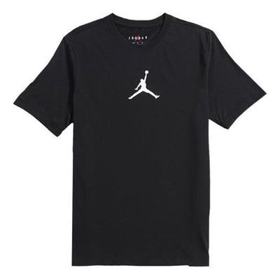 Air Jordan Flying Man Breathable Athleisure Casual Sports Short Sleeve Black BQ6741-010 (Men's) Casual Sports T-shirt With Go-dry Technology, Casual Dri-fit Activewear For Workout, Casual Dri-fit Short Sleeve Activewear, Casual Moisture-wicking Activewear For Sports, Breathable Casual T-shirt For Sports Events, Casual Black Sports T-shirt, Breathable Casual Activewear With Crew Neck, Black Casual T-shirt For Sports Events, Casual Black T-shirt For Sports Events