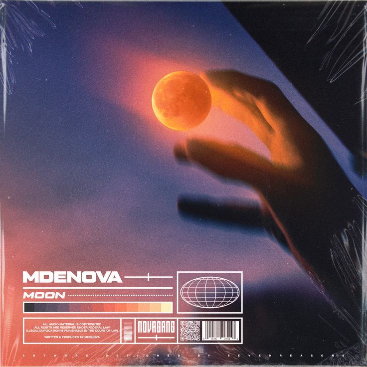 a hand holding an orange ball in front of a purple sky with the words modenova on it