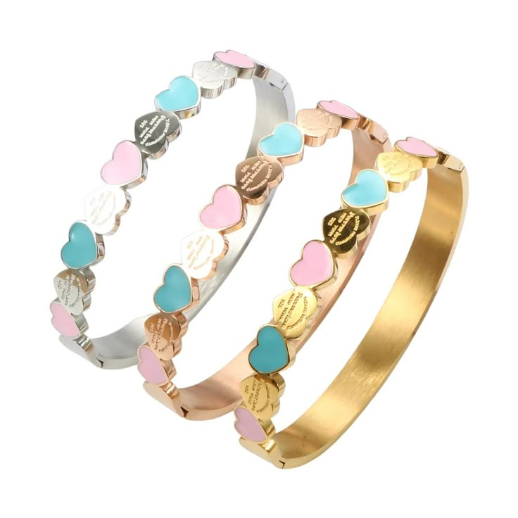 PRICES MAY VARY. Title: Cute Love Heart Gold Plating Staiess Steel Lucky Cuff Bangles Women Girls Wedding Party Charm Bangles Jewelry Gift. Product Type: Departments > Women > Jewelry > Bracelets > Bangle Target Jewelry For Teens, Preppy Gifts Under $20, Trendy Preppy Jewelry, Teen 2022 Gifts, Preppy Room Jewelry, Cute Bracelets For Teens With Charm, Preppy Jewelry Elevated Faith, Gifts 2022 Women, Where To Get Preppy Jewelry