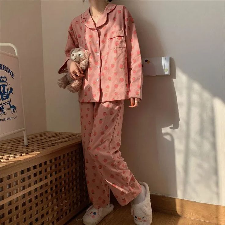 Cute Night Outfits, Night Wear Pajamas, Pajamas Aesthetic, Cute Pjs, Pajama Fashion, Cute Sleepwear, Cute Pajama Sets, Pajama Outfits, Pink Pajamas