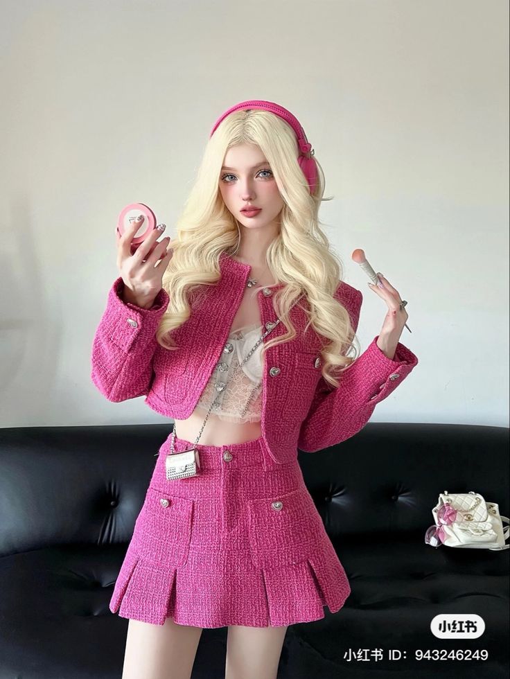 Pink Princess Outfit Aesthetic, Unique Rave Outfits, Barbiecore Outfit, Iconic Pictures, Beauty Confidence, Doll Beauty, Cosplay Kawaii, Barbie Mode, Powerful Affirmations