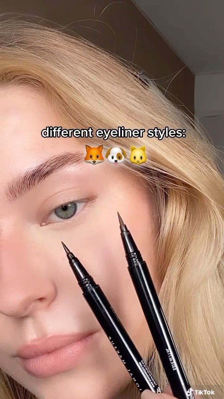 621k Likes, 4,900 Comments - *＊✿❀ lena ❀✿＊* (@lenkalul) on Instagram: “different eyeliner styles: 🦊🐶🐱 comment your favourite:) video ib: @hayley_bui <3 products i used:…” Different Eyeliner, Hayley Bui, Different Eyeliner Styles, Simple Makeup Tips, Eye Makeup Techniques, Makeup Artist Tips, Eyeliner Styles, Quick Makeup, Easy Makeup Tutorial