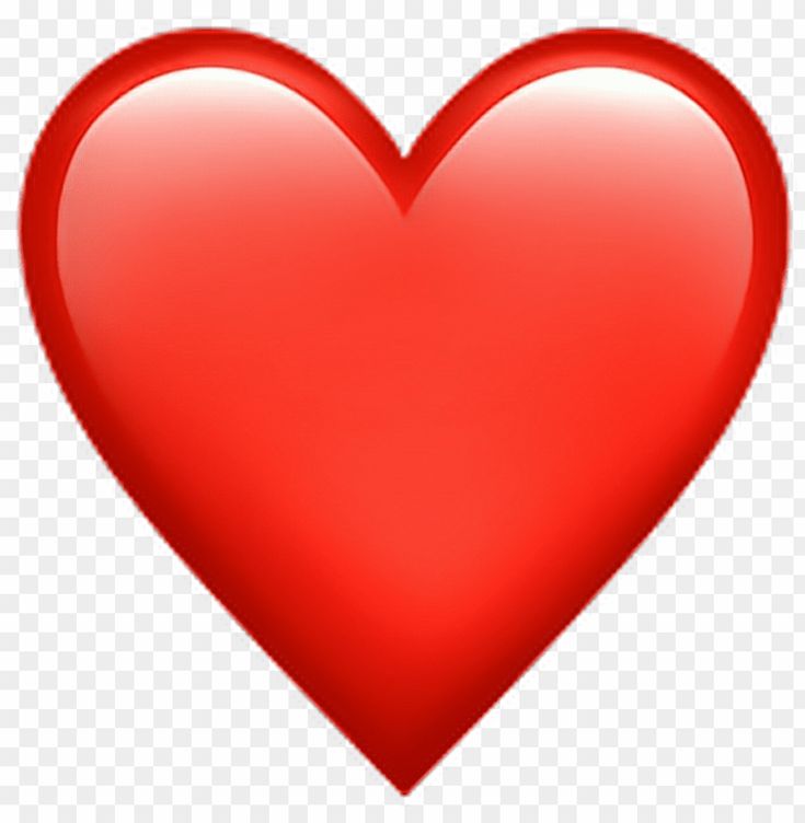 a red heart on a transparent background