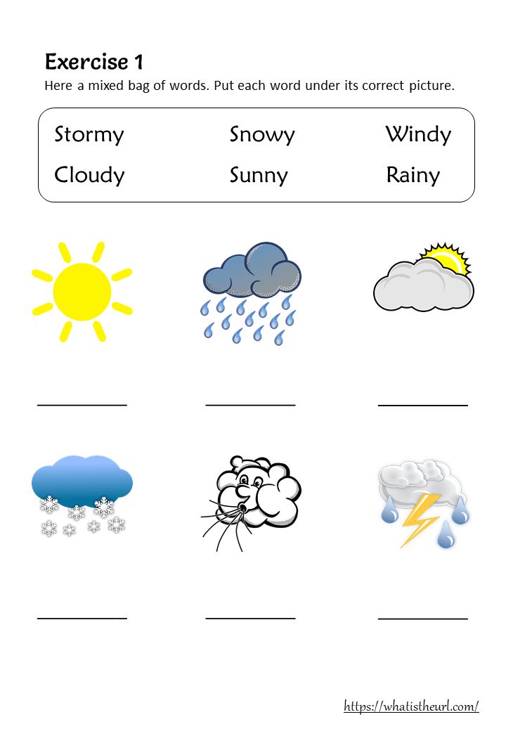 the weather worksheet for kids to learn how to read and understand it's weather