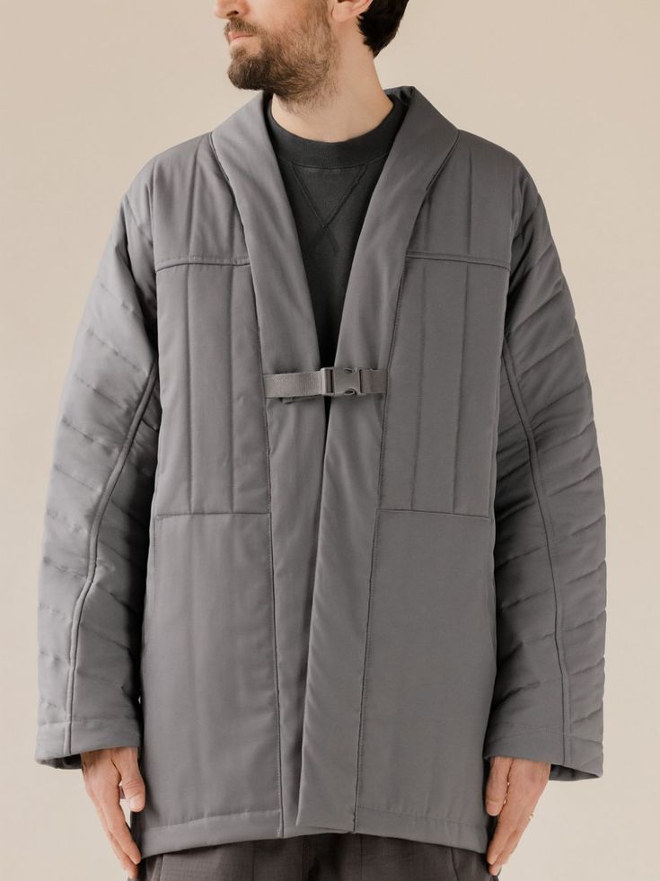 Shop Mackintosh THIS THING OF OURS | MIST LINER Grey Cotton Blend Liner Jacket, GREY Synthetic->Polyester THIS THING OF OURS | MIST LINER Grey Cotton Blend Liner Jacket from Mackintosh. . Shop direct at Mackintosh.com with international delivery. Oversized Quilted Cotton Outerwear, Oversized Cotton Techwear Outerwear, Modern Oversized Cotton Outerwear, Oversized Cotton Quilted Jacket, Oversized Gray Techwear Outerwear, Quilted Jacket Men, Liner Jacket, Japanese Denim, Asian Outfits