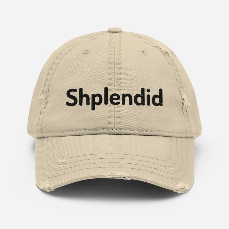 Expand your headwear collection with this fashionable dad hat. With a slightly distressed brim and crown fabric, it'll add just the right amount of edge to your look. For a quick and easy outfit pair it with slacks, your favorite jeans, and a sports tee.  * 100% pre-shrunk cotton twill * Soft crown * 6 sewn eyelets * 6 stitched rows on the brim * 6-panel unstructured cap with a low profile * Seamed front panel without buckram * Adjustable hook and loop closure * Blank product sourced from China Trendy Distressed Visor Baseball Cap, Trendy Distressed Dad Hat, Trendy Distressed Visor Hat, Trendy Distressed Adjustable Dad Hat, Vintage Soft-washed Dad Hat, Trendy Curved Brim Distressed Dad Hat, Trendy Soft-washed Hat With Curved Bill, Trendy Soft-washed Cap, Trendy Soft-washed Snapback Hat