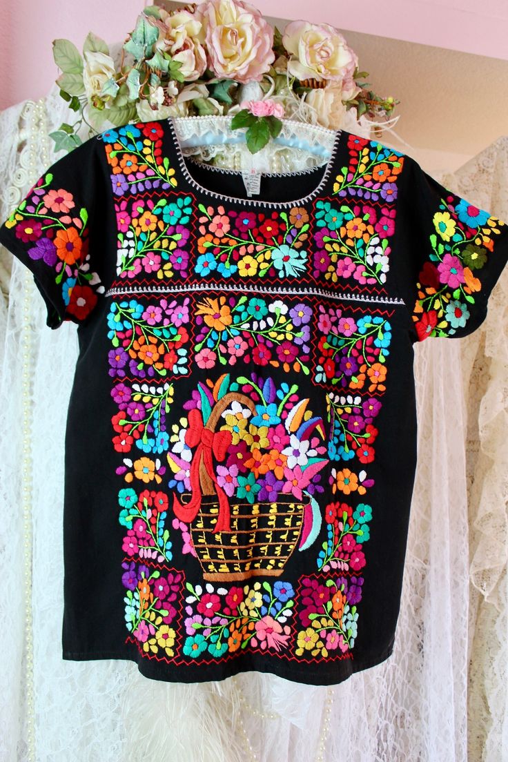 "Gorgeous artisanal embroidered floral blouse with vibrant floral colors at front and sleeves. Perfectly well made..such a unique piece to have and can be styled with almost anything such as denim, cowboy boots, boho style, and cute accessories..so much more. Great Quality No Stains, Rips, Holes or Fade Brand New Handmade with Love by Artistic Artisans in Mexico who create unique beauty pieces with so much passion, dedication and pure love into each item as seen on the pics..every detail is perf Multicolor Embroidered Sleeve Summer Tops, Multicolor Embroidered Floral Print Short Sleeve Blouse, Multicolor Floral Embroidered Top For Spring, Multicolor Long Sleeve Top With Floral Embroidery, Spring Multicolor Floral Embroidered Top, Fitted Multicolor Floral Embroidered Blouse, Fitted Multicolor Floral Embroidered Top, Multicolor Floral Print Embroidered Top For Spring, Multicolor Floral Print Festival Blouse