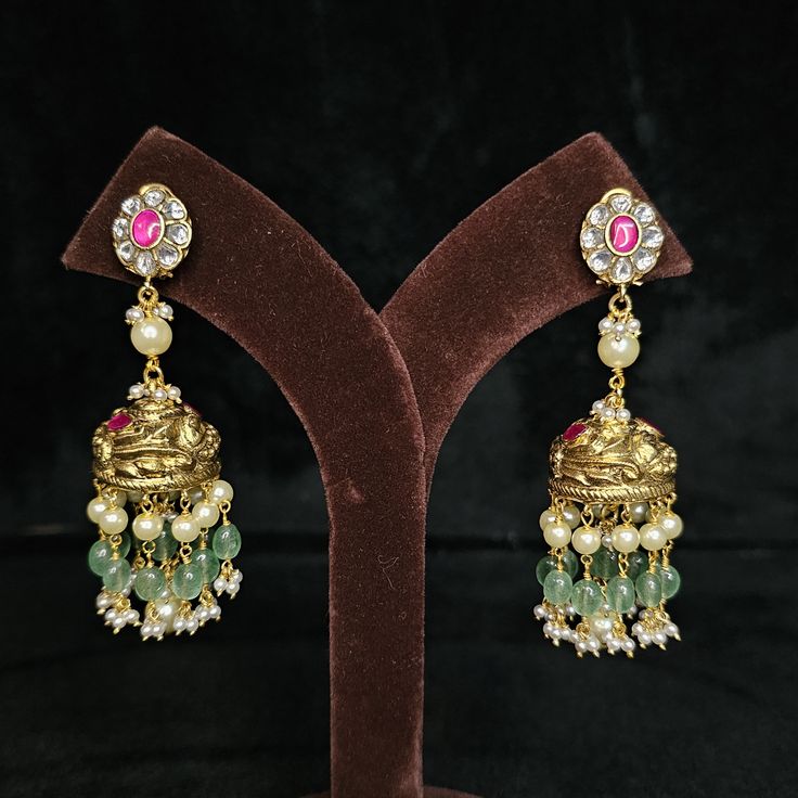 Returns not accepted, unless the product has a manufacturing defect or damaged during courier. Thank You For Visiting our Page. Contact Us For Any Query On Our Contact No. Brand : Jewelsacrafts Material: 925 Silver Country Of origin: India Stone : Moissanite Temple Jewelry Style Dangle Jhumkas For Formal Occasions, Formal Temple Jewelry Dangle Jhumkas, Temple Jewelry Style Formal Dangle Jhumkas, Formal Temple Jewelry Style Dangle Jhumkas, Anniversary Chandbali Danglers With Latkans, Silver Temple Jewelry Chandbalis For Formal Occasion, Formal Temple Jewelry Danglers For Diwali, Festive Temple Jewelry Chandbalis For Anniversary, Traditional Chandbalis For Anniversary And Festivals