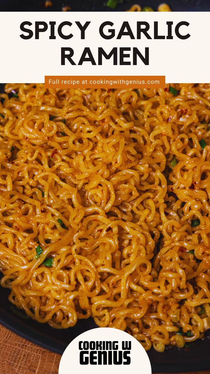 Master the art of homemade spicy ramen with this aromatic garlic-infused recipe. Impress your guests with these flavorful noodles. Get full recipe on cookingwithgenius.com Spice Ramen Noodles, Homemade Spicy Ramen Noodles, Tasty Ramen Noodle Recipes, Spicy Ramen Noodle Recipes With Egg, Plain Ramen Noodle Recipes, Easy At Home Ramen Recipe, Homemade Ramen Noodles Recipes, How To Make Spicy Noodles At Home, Hot Ramen Noodle Recipes