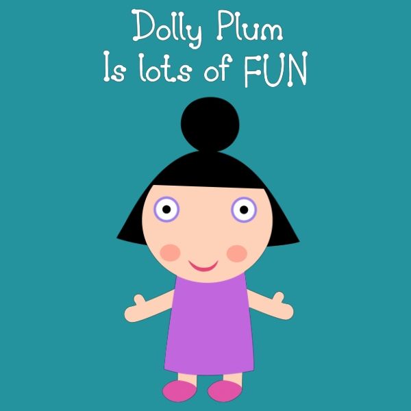 Dolly Plum Is lots of Fun Nanny Plum, Hey Duggee, Ben And Holly, Artist Tees, Plum Cake, Oversized Shirts, Have Some Fun, Nanny, Dolls Handmade