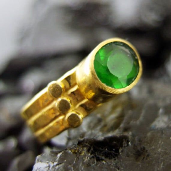 "ARTSMYRNA METAL: 925k Silver GEM: Emerald ( lab created ) Diameter Stone Size: 10x8 mm COATING: 24k gold over (We can made a special type of coating for your personal preference ) MATERIEL : 925K Sterling Silver ( Some of my items vermeil gold over silver for looks rich . But i can finish in silver too ) RING SIZE: 6 (your desired size is made) GEM FEATURES AND BENEFITS Features : It is the divine gem of Goddess Venus. It is also known as \"Healer Stone\". It has the ability to maintain emotion Green Stackable Rings For Formal May Birthstone, Green Stackable Rings For Formal Occasions In May, Green Formal Stackable Rings For May Birthstone, Green Birthstone Stackable Open Rings, Green Open Ring Stackable Rings For May Birthstone, Modern Green Gemstone Stackable Rings, Green Birthstone Ring With Bezel Setting And Open Shape, Green Birthstone Ring With Bezel Setting, Open Design, Green Birthstone Ring With Bezel Setting