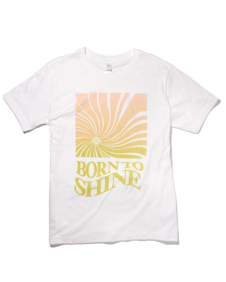 Sport your Born to Shine pride in an exclusive Born to Shine T-Shirt in size small. With a colorful and dare we say groovy design, you'll be feeling the positive vibes no matter where your day takes you in this fitted tee. Born To Shine, Groovy Design, Cheer Shirts, Positive Shirt, Cute Shirt Designs, Cute Preppy Outfits, Fitted Tee, Really Cute Outfits, Cute Summer Outfits