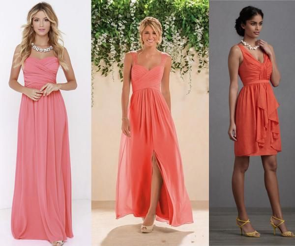 three different pictures of women in dresses and one is wearing sandals, the other has an open back dress