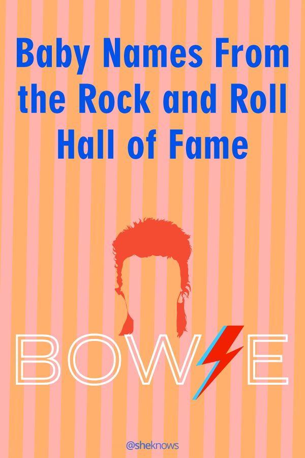 the cover to baby names from the rock and roll hall of fame by bowe