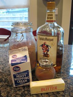 ingredients to make an apple cider cake sitting on a counter