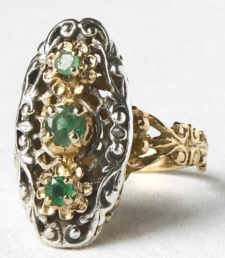 Antique Yellow Gold Emerald Ring, Antique 14k Stamped Emerald Ring, Antique Emerald Ring In Yellow Gold, Ceremonial Yellow Gold Emerald Heirloom Ring, Victorian Gold Emerald Ring, Ceremonial Heirloom Yellow Gold Emerald Ring, Victorian Oval Yellow Gold Emerald Ring, Victorian Emerald Ring In Yellow Gold, Victorian 14k Gold Emerald Ring