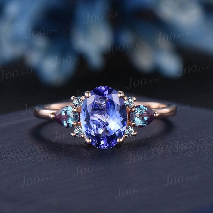 HOW TO STYLE : This tanzanite ring packaged in delicated gift box ,It is the most versatile and elegant statement ring for casual days in the office and nights out. It's your go-to statement piece whatever the occasion. It also can be personalized to show your uniqueness in the party, date, banquet. AFTER-SALE SERVICE : 30 days money-back guarantee and for any reason, you are not satisfied with your purchase, please contact me and I will quickly handle your request within 24 hours. DETAILS: - Ma Tanzanite Sapphire Ring As Gift, Elegant Oval Tanzanite Birthstone Ring, Wedding Sapphire Ring With Tanzanite Gemstone Accents, Elegant Blue Tanzanite Birthstone Ring, Anniversary Tanzanite Sapphire Ring With Gemstone Accents, Elegant Tanzanite Birthstone Ring For Wedding, Gift Sapphire Ring With Tanzanite Birthstone, Tanzanite Rings With Gemstone Accents For Anniversary, Oval Tanzanite Birthstone Ring