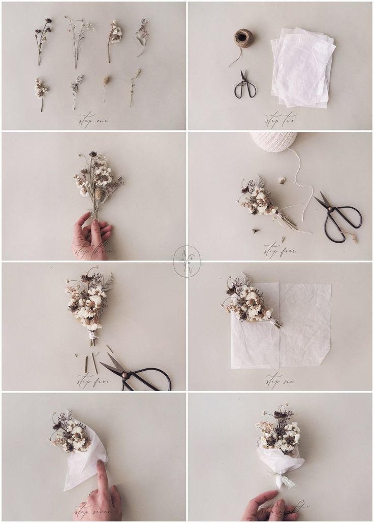 the process of making flowers out of tissue paper