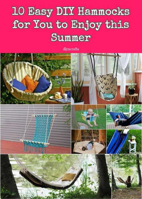 10 easy diy hammocks for you to enjoy this summer