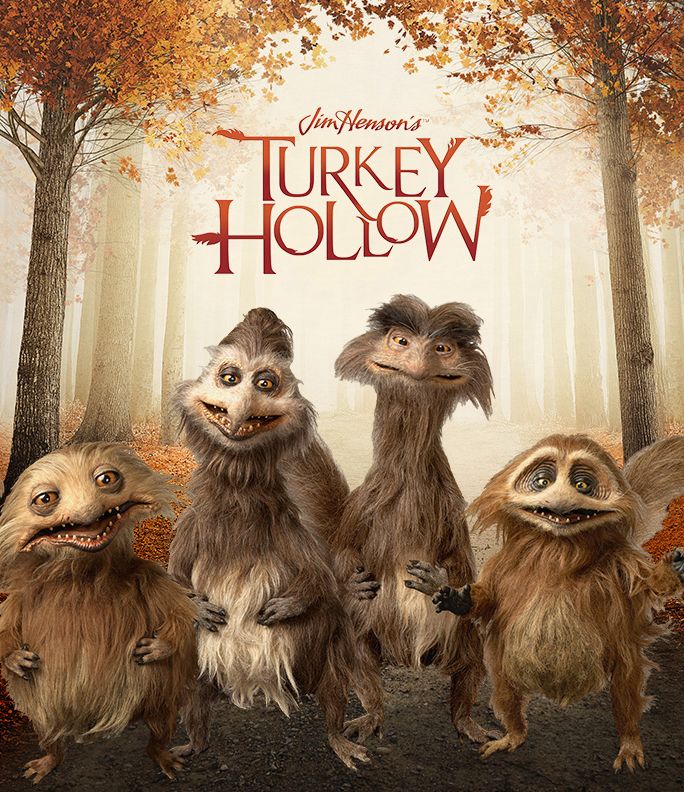 the movie poster for universal's turkey hollow features three slots and four monkeys