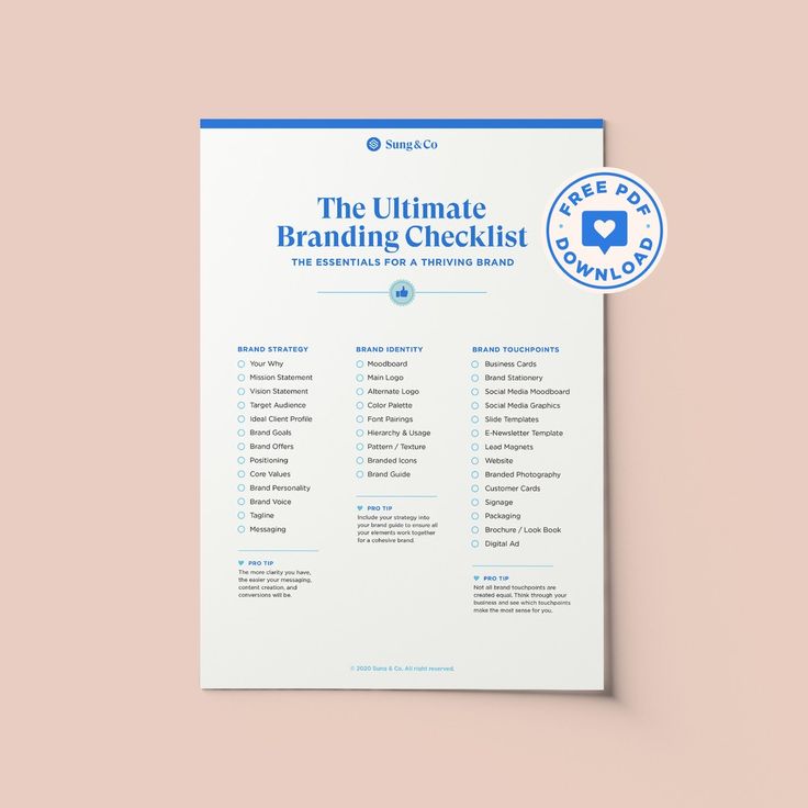 the ultimate branding checklist