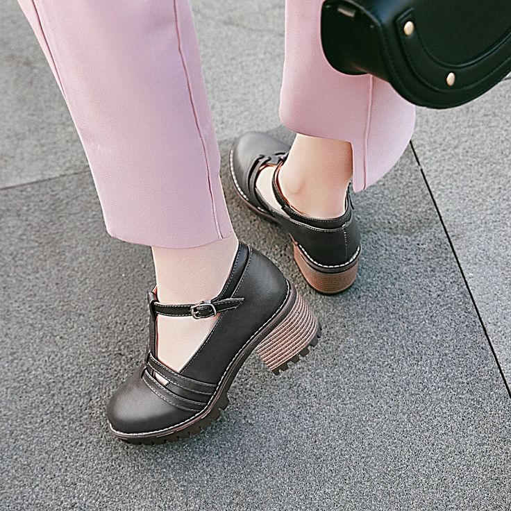 Heels:Approx 6cm Platform:Approx 1.5cm Upper Material:Pu Leather Outsole:Rubber If your foot is a little wide and fat, we suggest you choose 1 size larger, pls measure your foot length and choose a correct size. Thank you! Size Chart: Euro/CN 34 = foot length 21.5-22cm (Foot width=8-8.5cm) Euro/CN 35 = foot length 22-22.5cm (Foot width=8.5cm) Euro/CN 36 = foot length 22.5-23cm (Foot width=8.5-9cm Euro/CN 37 = foot length 23-23.5cm (Foot width=9cm) Euro/CN 38 = foot length 23.5-24m (Foot width=9- Black Closed Toe Heels With Metal Pin Buckle, Black Heels With Metal Pin Buckle For Spring, Black Low Heel Mary Janes For Spring, Black Low Heel Block Heels, Casual Low Heel Block Heels With Buckle Closure, Casual Block Heels With Buckle Closure, Low Heel, Trendy Black Flat Heel Mary Janes, Casual Black Low Heel Mary Janes, Casual Low Block Heels With Buckle Closure