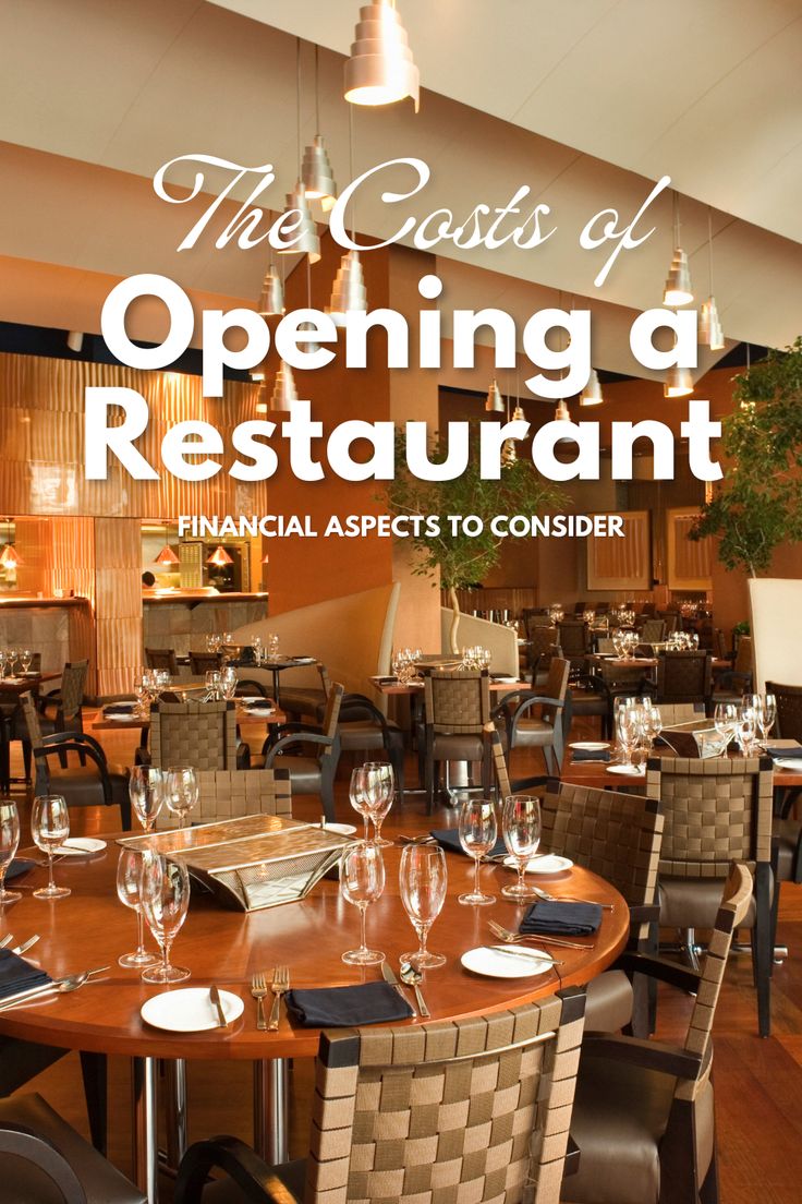 an image of a restaurant setting with the title'the guests of opening a restaurant financial aspects to consider '