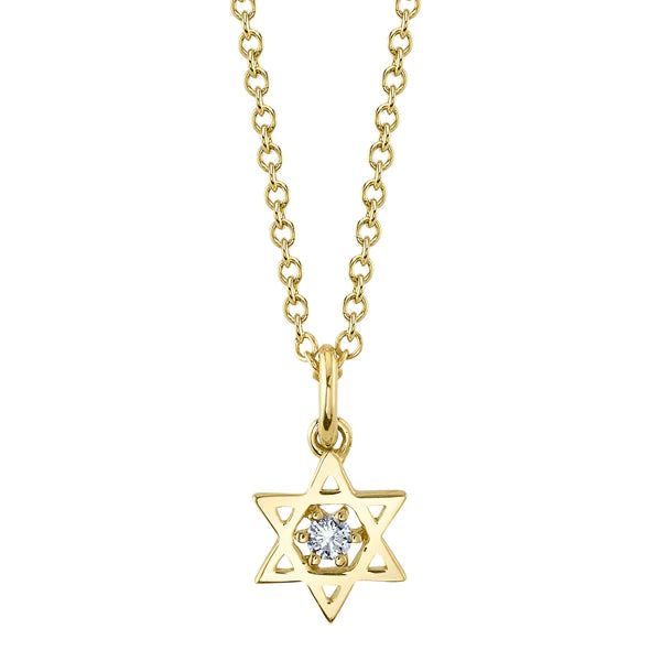 14K Gold Diamond Star Of David Pendant Necklace Natural 0.03 CT Model Number: SDL55025423WY Formal Star-shaped Single Diamond Jewelry, Star-shaped Diamond Accented Necklace For Formal Occasions, 14k White Gold Star Necklace, Formal Star-shaped Necklace With Diamond Accents, Yellow Gold Star Of David Jewelry With Diamond Accents, Elegant Diamond Necklace With Star Of David Charm, 14k White Gold Star Of David Necklace, Yellow Gold Star Charm Necklace For Anniversary, Fine Jewelry Star Of David Necklace For Formal Occasions