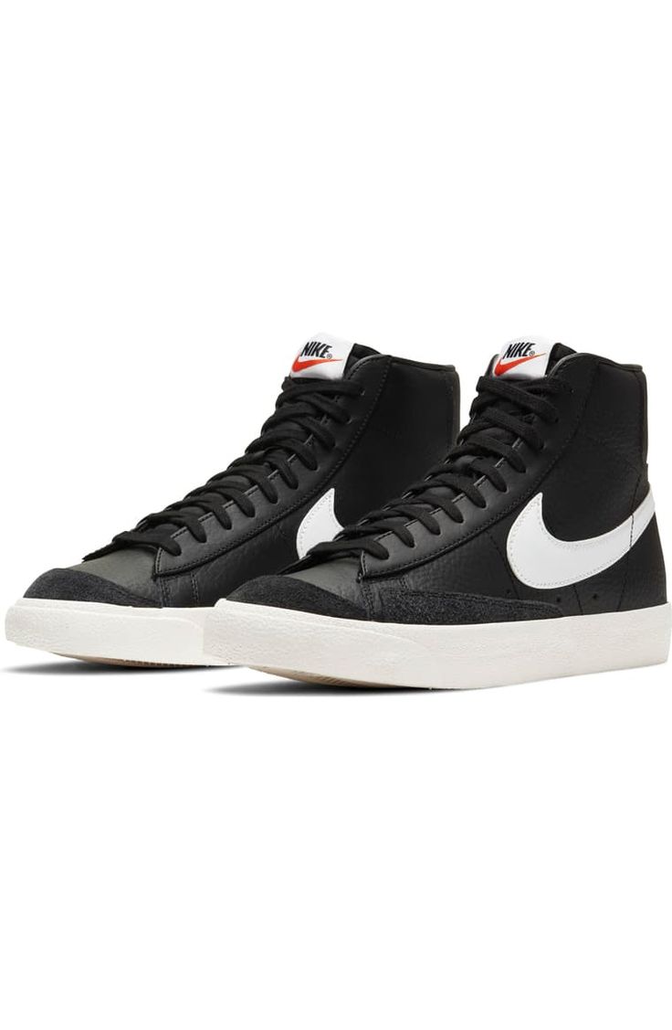 Nike Blazer Mid '77 Vintage Sneaker (Men) | Nordstrom Nike Retro Skate Shoes With Contrast Sole, Throwback Mid-top High-top Sneakers With Gum Sole, Vintage Nike High-top Sneakers For Streetwear, Throwback High-top Sneakers With Gum Sole, Vintage Nike High-top Sneakers With Vulcanized Sole, Retro Mid-top Basketball Shoes With Contrast Sole, Throwback Black High-top Skate Shoes, Nike Throwback High-top Sneakers With Round Toe, Nike Vintage High-top Sneakers With Gum Sole