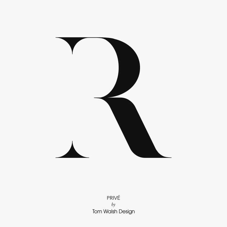 the letter r is shown in black and white