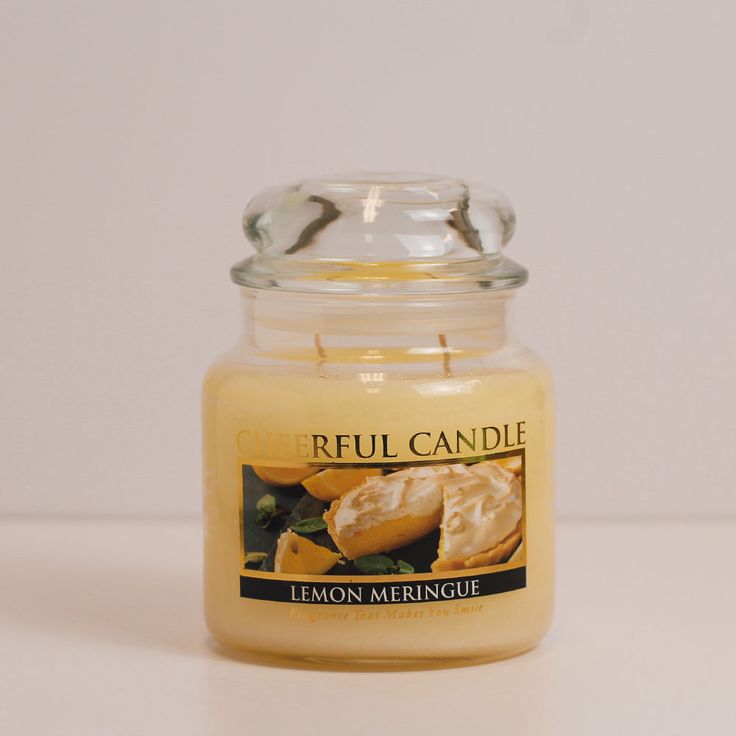 Lemon Meringue Scented Candle -16 oz, Double Wick, Cheerful Candle Vanilla Meringue, Strong Scented Candles, Caramel Drizzle, Lemon Candle, Vanilla Caramel, Vanilla Candle, Lemon Meringue, Meringue, Scented Candle