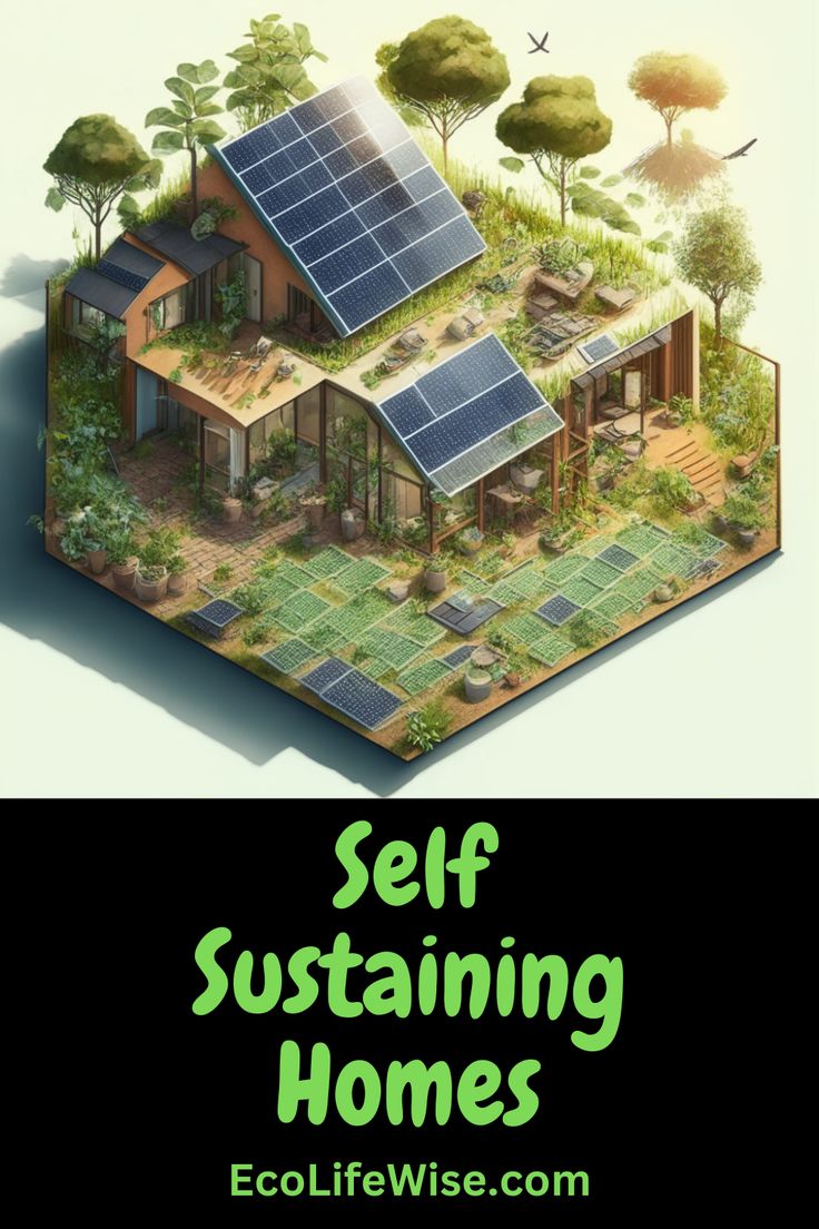 Self Sustaining Homes: A Definitive Guide to the Exciting Future Eco Friendly House Plans Layout, Sustainable Living House, Building A Self Sufficient Home, Diy Self Sustaining Home, Eco Friendly Mansion, Self Sustainable Home, Eco Tiny House Sustainable Design, Climate Friendly House, Self Sustaining Architecture