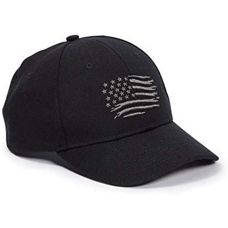 Show off your patriotic side thanks to this black American flag hat. This baseball cap for men can be used for a variety of purposes such as a hot day outside, outdoor activities, and sports. You can also wear the patriotic American hat for the 4th of July, Memorial Day, or Labor Day. A great fit for most head sizes, the hat is one size fits most and measures 22.1-24.4 inches in circumference. The American flag cap is made of high-quality durable acrylic, wool, and spandex that is lightweight an Black Military Style Cotton Baseball Cap, Adjustable Hat For Veterans Day Outdoor Events, Hats For Guys, Black Cotton Military Hat, Patriotic Hats For Veterans Day Outdoor Events, Patriotic Snapback Hat With Flat Bill For Outdoor, Adjustable Hat Made In Usa For Memorial Day, Patriotic Flat Bill Snapback Hat For Outdoor, Memorial Day Hats Adjustable Made In Usa