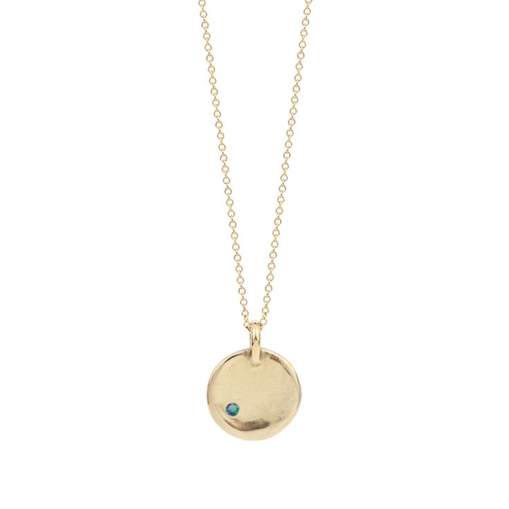 Introducing our classic Georgia with Birthstones. A timeless medallion necklace designed to honor the significance of birth, whether it's your own or that of a cherished loved one. Each necklace features a single birthstone, chosen to encapsulate personal meaning and connection. Gemstones hold within them not only aesthetic beauty but also profound healing properties and ancient wisdom. Every stone in our collection carries its own unique energy, offering inspiration and guidance on your journey White Gold Jewelry With Birthstone In Round Pendant, 14k Gold Birthstone Necklace With Round Stone, Timeless Gemstone Necklace For May Birthstone, Oval Birthstone Jewelry In Recycled Gold, 14k Gold Necklace With Round Birthstone Pendant, 14k Gold Round Pendant Necklace With Birthstone, Recycled Gold Gemstone Necklace For Anniversary, Round Medallion Necklace For Anniversary, May Birthstone Gemstone Round Pendant Necklace