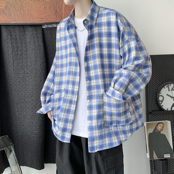 SPECIFICATIONSStyle: CasualStyle: casual /Harajuku /Vintage/Korean Style/Fashion/Japan/streetwear/hip hoSleeve Style: RegularSleeve Length(cm): FullShirts Type: Casual ShirtsSeason: Spring/Summer/AutumnPattern Type: PrintOrigin: CN(Origin)Offer: Dropshipping/Whosale/CustomModel Number: Men ShirtMaterial: CottonMaterial: PolyesterKeywords 5: men t shirt slim fit/summer shirts men 2020/vintage shirt men short slKeywords 4: shirts mens fashions/blusa social/men hawaiian shirt/plus size blouseKeywor Summer Shirts Men, Korean Shirt, Harajuku Shirt, Japan Streetwear, Streetwear Shirts, Shirts Long Sleeve, Shirts Women Fashion, Men Shirt Style, Korean Outfits