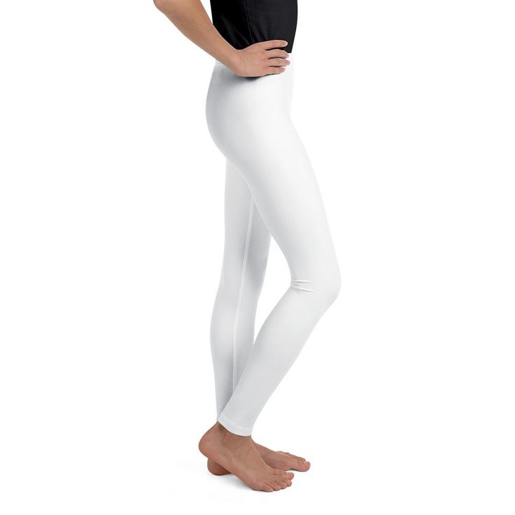 Whiter than Snow, Solid White Youth Leggings
These Solid White Leggings are incredibly flattering and a super versatile piece to add to your collection. As you know white is the easiest shade to style, you can wear these as a white on white outfit or pair it back with colors and prints.

Made to mould to your body and support your every move.

Made from highest quality material: the Gearbunch Solid White Youth Leggings are 100% handmade, squat proof, super soft and comfortable. 

Make these your White Stretch Footless Tights, White Stretch Bottoms, White Stretch Tights, White Full Length Tight Tights, White Stretch Tights For Yoga, High Stretch White Pants For Spring, White Stretch Tights For Spring, White Stretch Yoga Tights, White Footless Tights For Spring